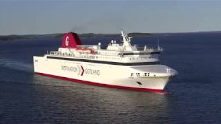 Nynäshamn Sweden  Destination Gotland Ferry Visby Arrives in Nynäshamn 2018 [upl. by Yerffoeg750]