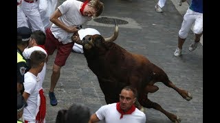 San Fermin 2018 the festival and the running of the bulls 1 day [upl. by Schifra329]