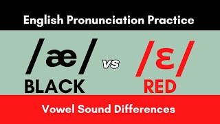 æ vs ɛ Vowel Sounds  American English Pronunciation Practice  Minimal Pairs [upl. by Schoenburg]