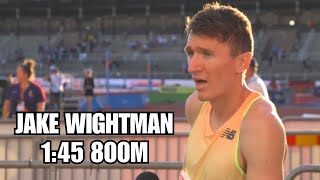 Jake Wightman Post Race Reaction 800m  Stockholm Diamond League 2024 [upl. by Wiatt218]