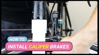 How To Install Caliper Brakes On Bicycle [upl. by Nrek]