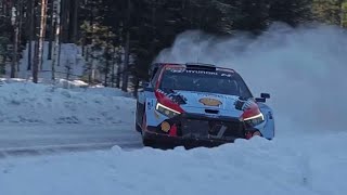 Esapekka Lappi test for Rally Sweden 2024 Hyundai i20 Rally1 [upl. by Asenab641]