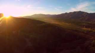 Ojai Valley at Sunset  Aerial View of the quotPink Momentquot [upl. by Mraz]