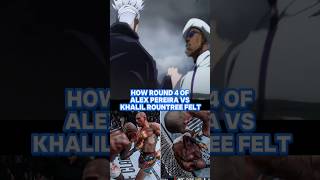 Alex Pereira vs Khalil Rountree Round 4 [upl. by Emmalynn]