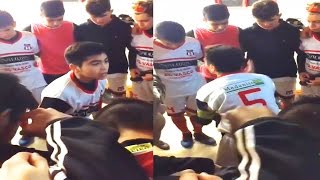 La motivadora arenga de un Pequeño Capitán a sus compañeros  Fútbol Social [upl. by Nelon79]