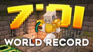 MINECRAFT SPEEDRUN WORLD RECORD 701 [upl. by Ainnat539]