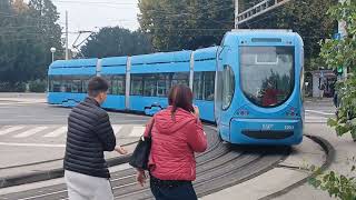 Trams Zagreb 346  ZET trams Dubrava  Zagreb [upl. by Ettenad833]