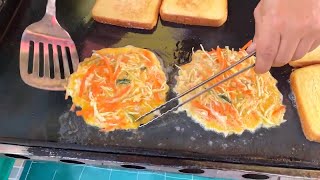 Korean Street FoodGrandmothers Toast [upl. by Ecitnerp]