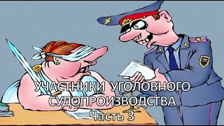 Россинский СБ Видеолекция «Участники уголовного судопроизводства» Часть 3 [upl. by Attem]