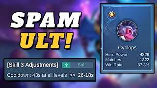 The Biggest Buff For Cyclops Is Finally Here  Mobile Legends [upl. by Attenaz]