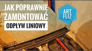 Jak poprawnie zamontować odpływ liniowy  wykonanie ArtFliz [upl. by Nnalyrehc333]