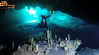 Cenote diving Dreamgate Mexico [upl. by Rog]