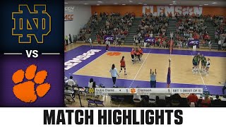 Notre Dame vs Clemson ACC Volleyball Highlights 2023 [upl. by Norahs]