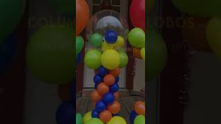 🎈🎉 Short 5 Ideas de Decoraciones con Globos [upl. by Cailean379]