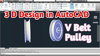 V Belt pulley design in AutoCAD  Hindi  Pulley design in Autocad  pulley design  VBelt pulley [upl. by Shamrao898]