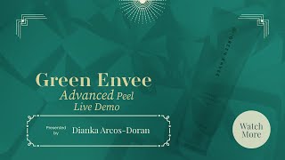 Live Demo on Green Envees Exclusive Chemical Peel Layering [upl. by Haelahk]