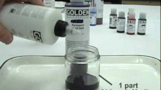 Thinning GOLDEN Fluid Acrylics for Spraying [upl. by Raphaela]