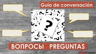 Quién Qué Dónde preguntas en ruso  Conversación en ruso [upl. by Chretien989]