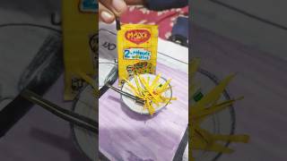 Maggi challenge cookingwithpaperyoutubeshorts pleasesubscribe next kya banau comment fast [upl. by Sheeree]