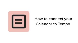 Capacity Planner onboarding 2  How to connect your Calendar to Tempo [upl. by Animor]