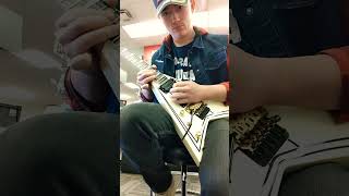 Trip To Guitar Center Mr Crowley solo on Rhoads V fyp trending [upl. by Rhine828]