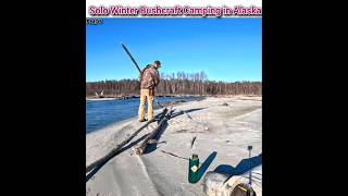 Solo Winter Bushcraft Camping in Alaska solo bushcraft camping [upl. by Mersey]