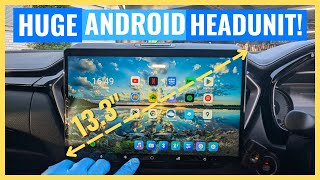 MASSIVE Joying 13quot Android Headunit UPGRADE  Easy DIY HowTo Guide and Demo [upl. by Yulma176]