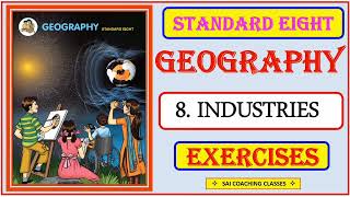 8 Industries questions and answers exercise class 8th Geography Maharashtra state board std8 [upl. by Ardyce]