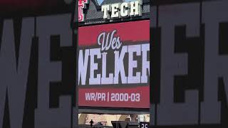 Wes Welker induction into Texas Tech Ring of Honor  Holds NCAA and TTU records to this day 91424 [upl. by Eerised380]