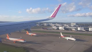 Wizz air A321Neo Landing at Gatwick Airport onboard [upl. by Rowena]