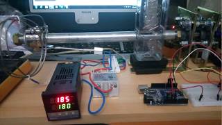 FILAMENT EXTRUDER PART 6  MOUNTING AND TESTING THE HEATING WITH REX C100 TEMPERATURE CONTTOLLER [upl. by Chrissie]