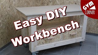 Einfache und günstige Werkbank selber bauen  Easy DIY Workbench [upl. by Ahseyn]