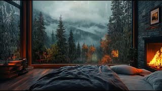 Rain Sounds for Sleeping on Bedroom  Heavy Rain Sounds Relax for Quick Sleep and Improve insomnia [upl. by Rebecka581]