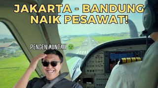 TERBANG JAKARTA KE BANDUNG SUSI AIR CESSNA 208 GRAND CARAVAN FLIGHT LEBIH CEPAT DARI WHOOSH [upl. by Elicia698]