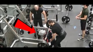 RUSSIAN GRANDMA LIFTS MORE THAN BODYBUILDERS AT THE GYM PRANK [upl. by Merry157]