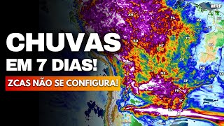 191123 PREVISÃO DA CHUVA ACUMULADA EM 7 DIAS  CORREDOR ÚMIDO  ALERTA NO SUL [upl. by Atiruam]