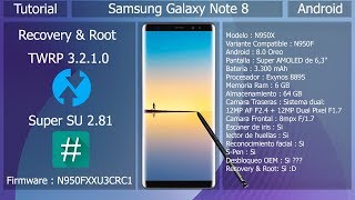 Recovery y Root  Android 80 Oreo  Samsung Galaxy Note 8 N950F [upl. by Clementina]