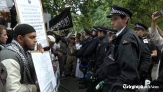 US embassy protest in London over controversial film on Islam [upl. by Devlen211]