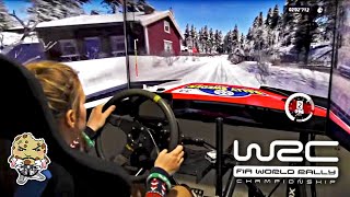 Rally Driver drives WRC 10 with DBOX Haptic Simulator [upl. by Trebmer]