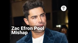 Zac Efron Hospitalized After Pool Dive Incident in Ibiza [upl. by Aisatna290]