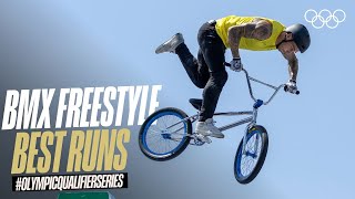 🇫🇷 Jeanjean and Martin 🇦🇺 battle for top spot BMX Freestyle  Olympic Qualifier Series Shanghai [upl. by Ativoj]