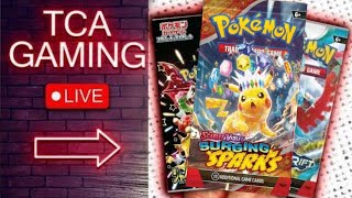 Opening SURGING SPARKS Pokemon 151 TCA Gaming RePacks amp More [upl. by Odrarebe]