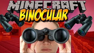 FERNGLAS IN MINECRAFT  Binocular Mod  Minecraft Mod Review DEUTSCH [upl. by Heringer611]