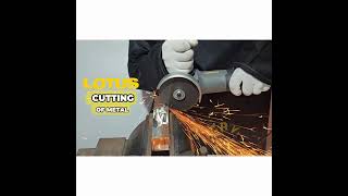 Cutting of metal of LOTUS ANGLE GRINDER 750W SG750X automobile fyp [upl. by Harlie]