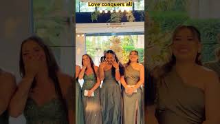 The Most Incredible Moment Between A Bride And Her Girls wedding bride dress viral [upl. by Esirahs]