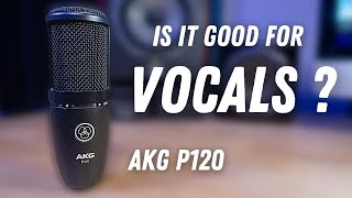 AKG p120 Test and Review  Vocal Recording [upl. by Schnur]