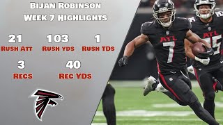 Bijan Robinson Week 7 Highlights  20242025 [upl. by Matias108]