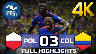 Poland  Colombia 03 4K  Full Highlights amp Goals  TV Colombia [upl. by Defant]