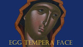 How to paint byzantine icon of Panagia like the old masters  the face of Virgin Mary [upl. by Horacio]