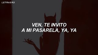 te invito a mi pasarela damisela tiktok LetraLyrics [upl. by Nosbig]